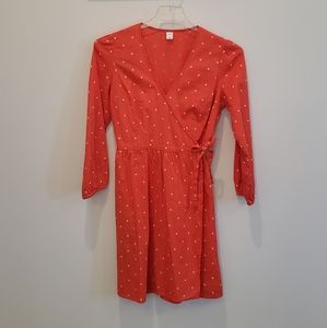 Old Navy Red Wrap Dress
